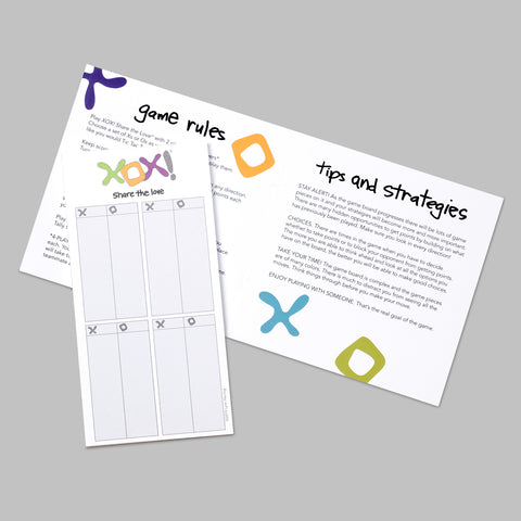 XOX! Share the Love. The fun, artist-signed, special edition board game that doubles as art.